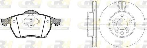 Roadhouse 8390.04 - Дисковый тормозной механизм, комплект autospares.lv