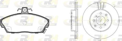 Roadhouse 8337.01 - Дисковый тормозной механизм, комплект autospares.lv