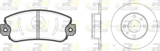 Roadhouse 8372.00 - Дисковый тормозной механизм, комплект autospares.lv