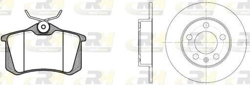 Roadhouse 8263.01 - Дисковый тормозной механизм, комплект autospares.lv