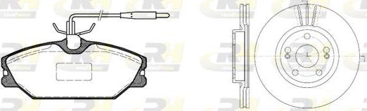 Roadhouse 8208.05 - Дисковый тормозной механизм, комплект autospares.lv