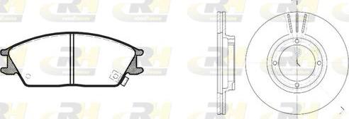 Roadhouse 8224.00 - Дисковый тормозной механизм, комплект autospares.lv