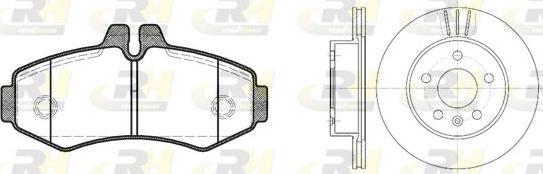 Roadhouse 8701.00 - Дисковый тормозной механизм, комплект autospares.lv