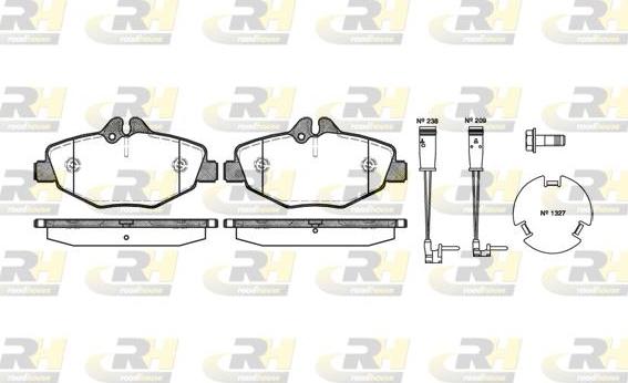 Roadhouse 2990.02 - Тормозные колодки, дисковые, комплект autospares.lv