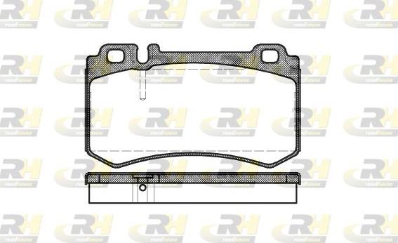 Roadhouse 2993.00 - Тормозные колодки, дисковые, комплект autospares.lv