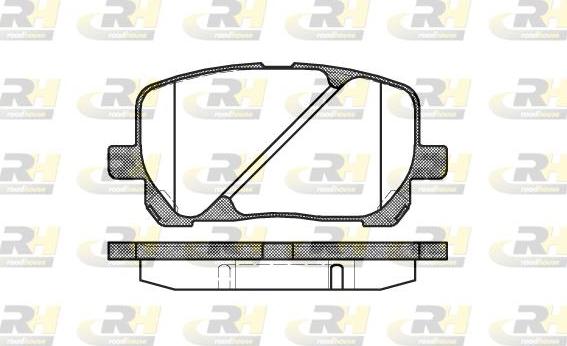 Roadhouse 2954.00 - Тормозные колодки, дисковые, комплект autospares.lv