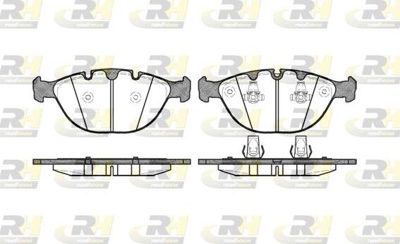 Roadhouse 2958.00 - Тормозные колодки, дисковые, комплект autospares.lv