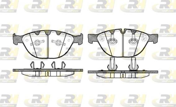 Roadhouse 2958.10 - Тормозные колодки, дисковые, комплект autospares.lv