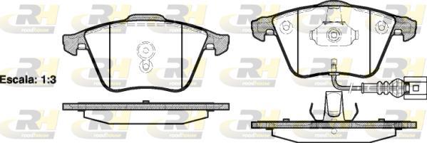 Roadhouse 2964.41 - Тормозные колодки, дисковые, комплект autospares.lv