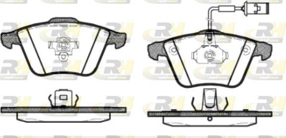 Roadhouse 2964.52 - Тормозные колодки, дисковые, комплект autospares.lv