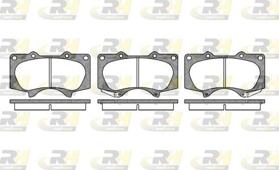 Roadhouse 2988.00 - Тормозные колодки, дисковые, комплект autospares.lv