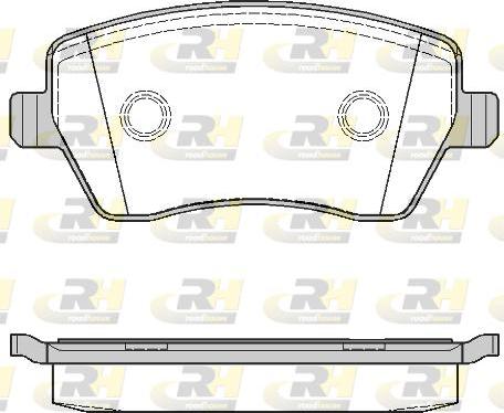 Roadhouse 2987.00 - Тормозные колодки, дисковые, комплект autospares.lv