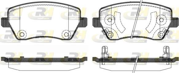 Roadhouse 2987.02 - Тормозные колодки, дисковые, комплект autospares.lv