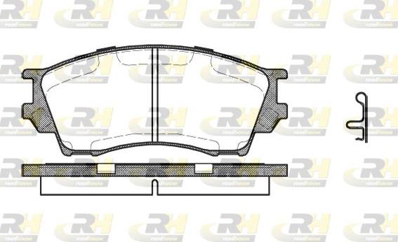 Roadhouse 2491.00 - Тормозные колодки, дисковые, комплект autospares.lv