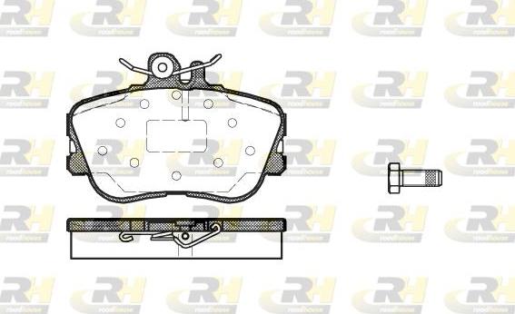 Roadhouse 2445.00 - Тормозные колодки, дисковые, комплект autospares.lv