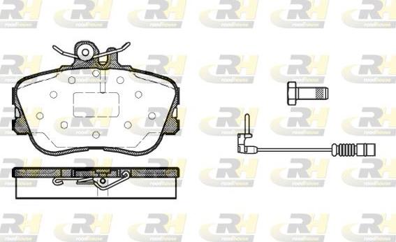 Roadhouse 2445.02 - Тормозные колодки, дисковые, комплект autospares.lv