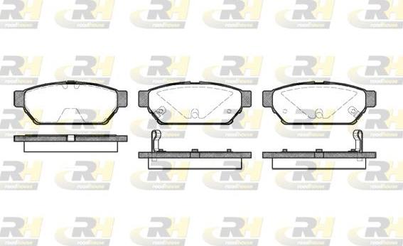 Roadhouse 2440.02 - Тормозные колодки, дисковые, комплект autospares.lv