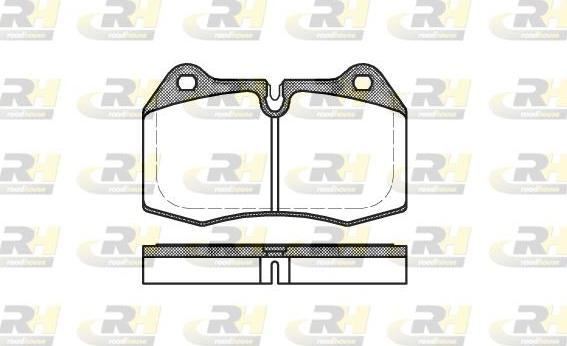 Roadhouse 2441.00 - Тормозные колодки, дисковые, комплект autospares.lv