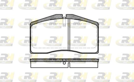 Roadhouse 2448.00 - Тормозные колодки, дисковые, комплект autospares.lv