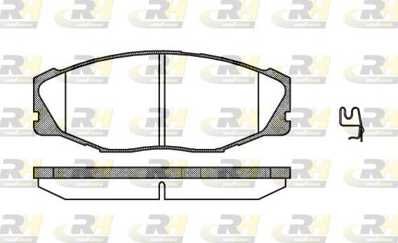 Roadhouse 2443.04 - Тормозные колодки, дисковые, комплект autospares.lv