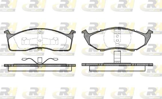 Roadhouse 2447.00 - Тормозные колодки, дисковые, комплект autospares.lv