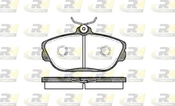 Roadhouse 2453.00 - Тормозные колодки, дисковые, комплект autospares.lv