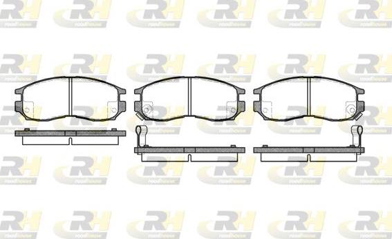 Roadhouse 2460.02 - Тормозные колодки, дисковые, комплект autospares.lv