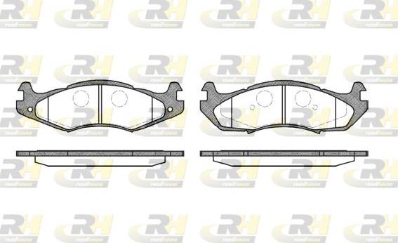 Roadhouse 2463.00 - Тормозные колодки, дисковые, комплект autospares.lv