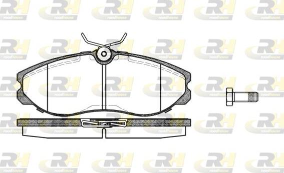 Roadhouse 2462.00 - Тормозные колодки, дисковые, комплект autospares.lv