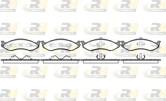 Roadhouse 2467.00 - Тормозные колодки, дисковые, комплект autospares.lv