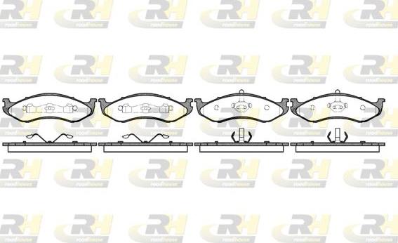 Roadhouse 2467.20 - Тормозные колодки, дисковые, комплект autospares.lv