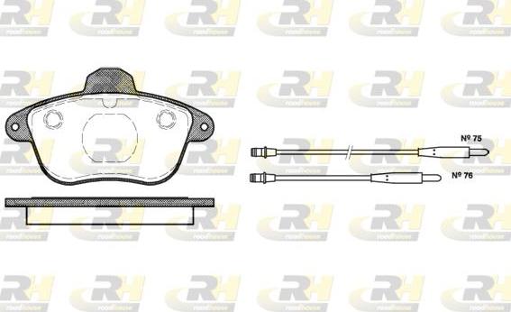 Roadhouse 2401.04 - Тормозные колодки, дисковые, комплект autospares.lv