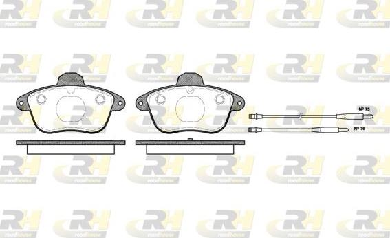 Roadhouse 2401.14 - Тормозные колодки, дисковые, комплект autospares.lv