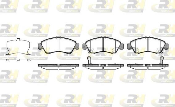 Roadhouse 2419.22 - Тормозные колодки, дисковые, комплект autospares.lv