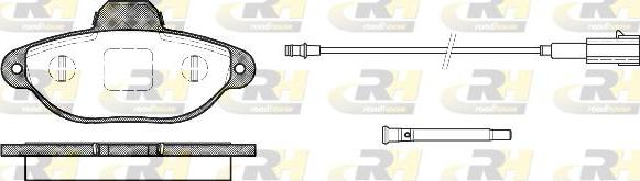 Roadhouse 2414.21 - Тормозные колодки, дисковые, комплект autospares.lv