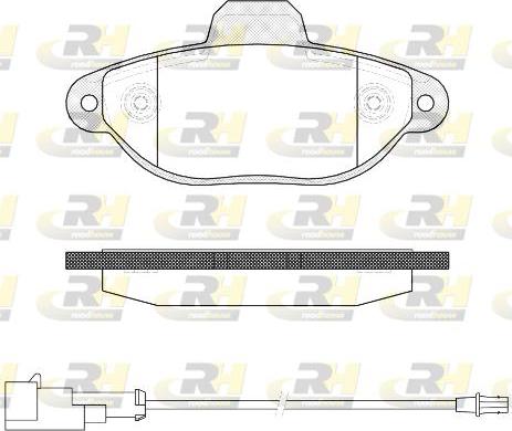 Roadhouse 2414.22 - Тормозные колодки, дисковые, комплект autospares.lv