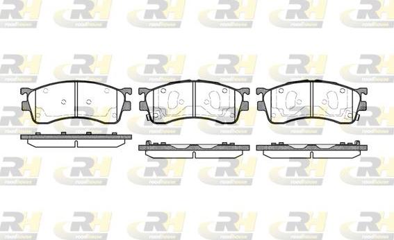 Roadhouse 2415.52 - Тормозные колодки, дисковые, комплект autospares.lv