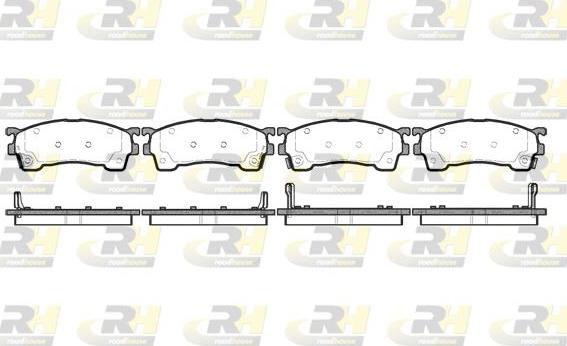 Roadhouse 2415.04 - Тормозные колодки, дисковые, комплект autospares.lv