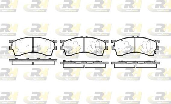 Roadhouse 2415.12 - Тормозные колодки, дисковые, комплект autospares.lv