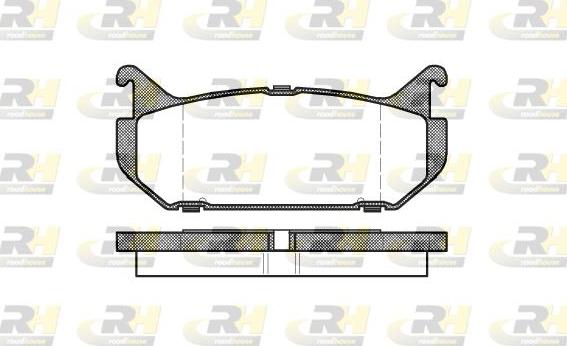 Roadhouse 2416.00 - Тормозные колодки, дисковые, комплект autospares.lv