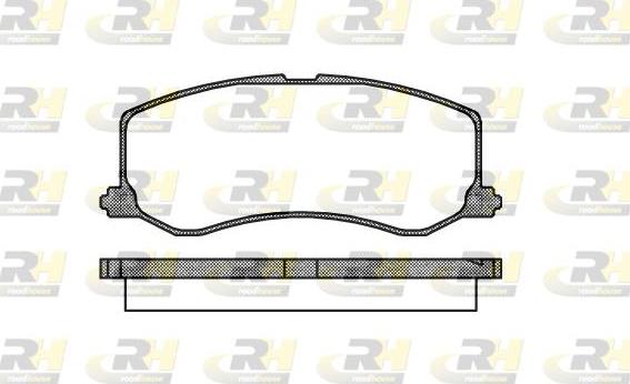 Roadhouse 2410.00 - Тормозные колодки, дисковые, комплект autospares.lv