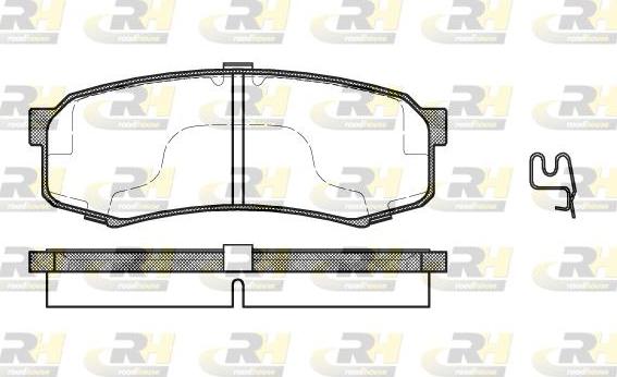 Roadhouse 2413.04 - Тормозные колодки, дисковые, комплект autospares.lv