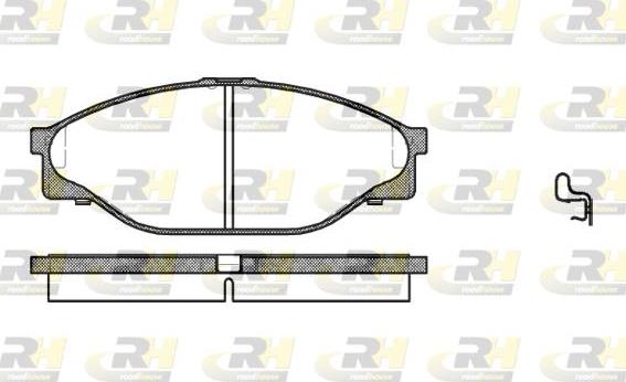 Roadhouse 2412.20 - Тормозные колодки, дисковые, комплект autospares.lv