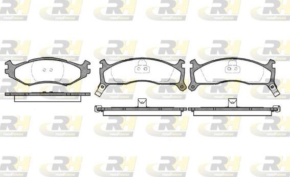 Roadhouse 2484.02 - Тормозные колодки, дисковые, комплект autospares.lv