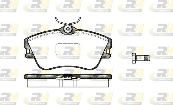 Roadhouse 2480.00 - Тормозные колодки, дисковые, комплект autospares.lv