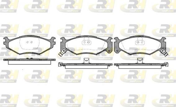 Roadhouse 2483.02 - Тормозные колодки, дисковые, комплект autospares.lv