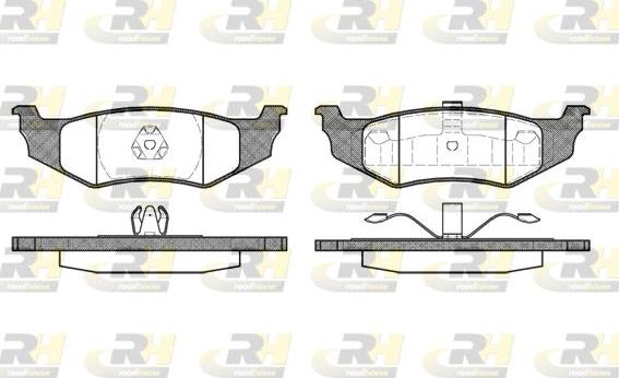 Roadhouse 2482.40 - Тормозные колодки, дисковые, комплект autospares.lv