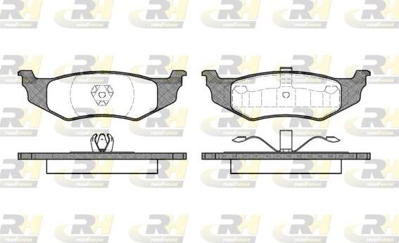 Roadhouse 2482.00 - Тормозные колодки, дисковые, комплект autospares.lv