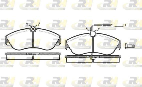 Roadhouse 2487.02 - Тормозные колодки, дисковые, комплект autospares.lv