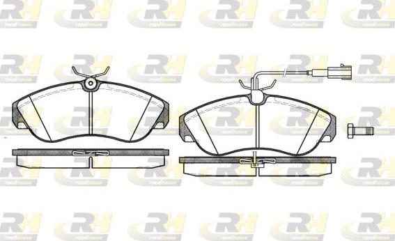 Roadhouse 2487.11 - Тормозные колодки, дисковые, комплект autospares.lv